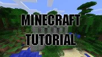 How to Make a Very Basic Minecart Station in Minecraft