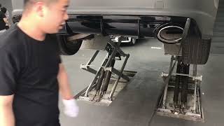 Audi A7 C7.5 2016-2018 installation RS7 style rear diffuser.