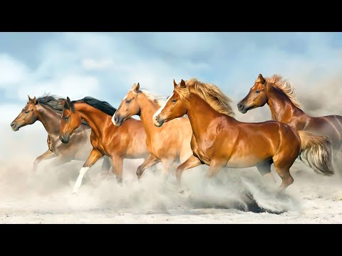 Видео: Зимние лошади