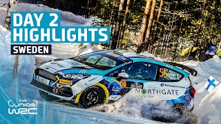 Junior WRC Day 2 Highlights | WRC Rally Sweden 2023