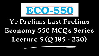 Absolutely Essential 550 MCQs of Economy for Prelims 2024 | Concept Building with Satyam Jain