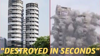 Destroyed in Seconds! Watch as this #noidatower is DEMOLISHED in seconds!#noidatowerdemolition