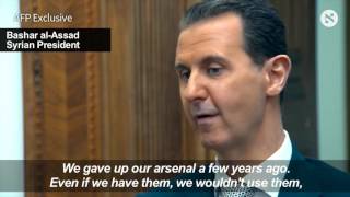 Assad claims Syria chemical attack fabrication