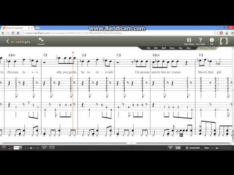 rude---magic!-w/lyrics-(music-score)-guitar/bass-tabs-and-drums-tabs