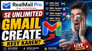 Create Unlimited Gmail accounts with real mail pro | Realmailpro.online screenshot 2
