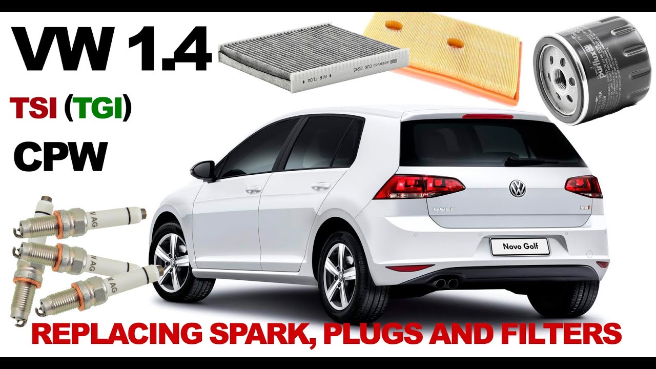 HOW TO REPLACE SPARK PLUGS AND ENGINE FILTERS VW 1.4 / Reset service interval. YouTube