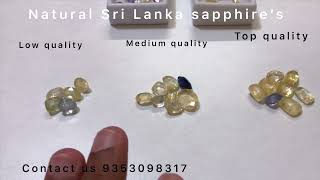 How to Great Quality￼/ Sri Lanka sapphire’s & price #stone