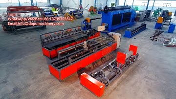 Fully automatic chain link spiral fence machine/Single wire diamond mesh weaving machine