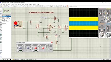 How to Design LM386 Audio Power Amplifier  #proteus #amplifier