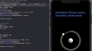 SwiftUI: How to Animate Dashed Stroke, Rotation & Circular Motion