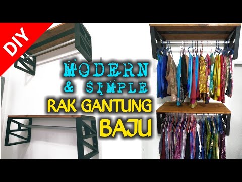 DIY Rak  baju minimalis rak  gantung  pakaian  ide 