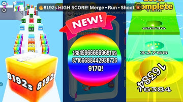 Ball Run 2048 & Infinity VS Jelly Run 2048 [8192S] VS Bounce Merge 3D 🔥 High Score Challenge