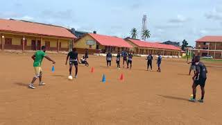 Passing drill in tight situations⚽️