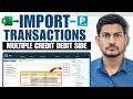 Excel to Tally Prime Import Multiple Debit Credit Transactions