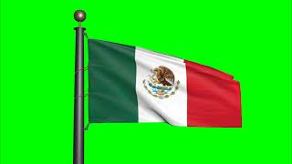 Mexico waving flag - Green Screen Motion background 4K UHD 60fps Flag footage screenshot 2