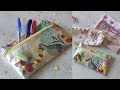 DIY 3 CARTUCHERAS 👝 + MOLDES | de forma simple y económica 🧵 / PORTA LAPICERAS / ESTUCHES TUTORIAL