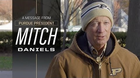 President Mitch Daniels: Purdue Students, Let’s Not Overlook the Obvious