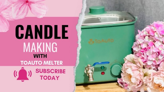 New ToAuto 4Qt Candle Make Wax Melter Review  How to Make Candles Easily  at Home? Square Wax Melter 