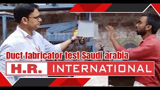 Duct Fabricator Test Saudi Arabia