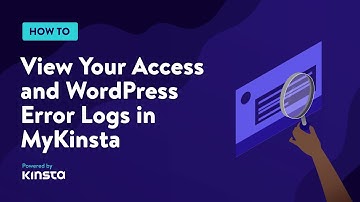 How Do I View My Access and WordPress Error Logs in MyKinsta?