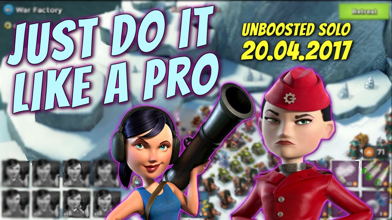 Boom Beach How To Take Down Gearheart War Factory Solo Unboosted 20