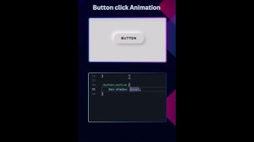 Active Button Html & Css #htmlcss #animation #3danimation
