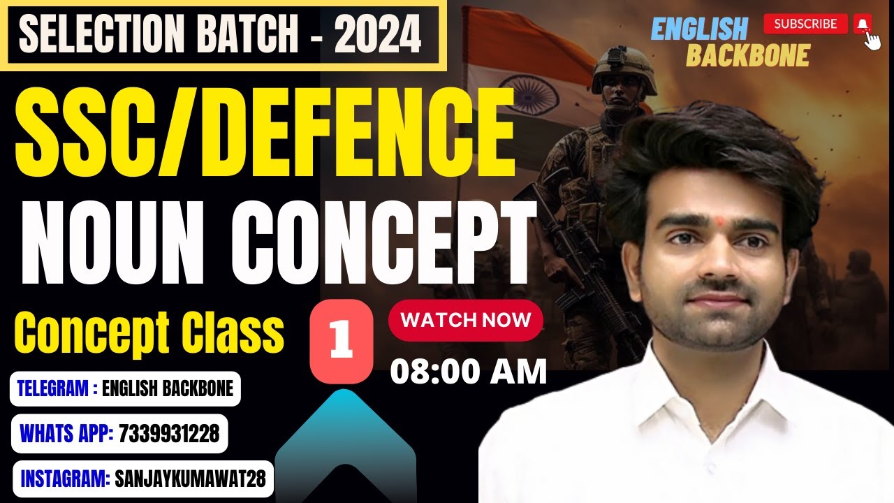01 | Noun | Selection Batch 2024 Concept Class | indirect speech ...