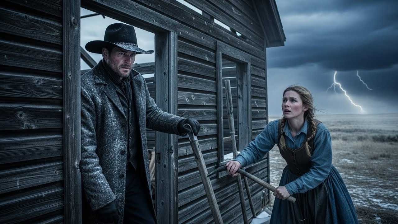 Она строила убежище из обломков досок на Рождество, когда появился брат её покойного мужа.