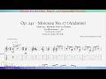Carulli Op. 241 - Morceau No. 17 (Andante) for Classical Guitar with TAB