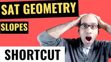 SAT ACT Geometry Hack for slopes & similar triangles (10 second trick!)