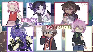 ||0.5X||FANDOMS REACT TO EACH OTHER| INTRODUCTION|| 0/6||
