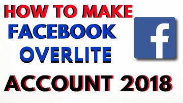 How To Make Facebook Overlite Overload Account 2018-2019 by Tekonly