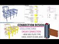 Manual Design of Shear Connection (Web Side/ Fin Plate ) in Excel  | Steel Structure | IS AISC Code