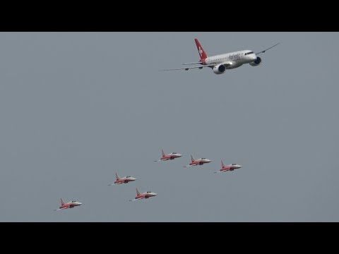 Patrouille Suisse and Helvetic Airways (Flughafenfest) Zurich Airport