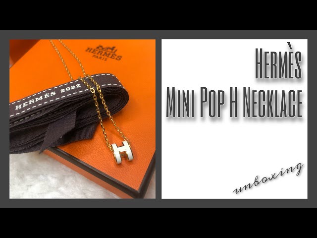 HERMES Mini Pop H Necklace • Chill Unboxing 丨 Roma D.C. - YouTube