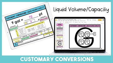 Customary Measurement Conversions {Liquid Volume/Capacity} - Tutorial Video