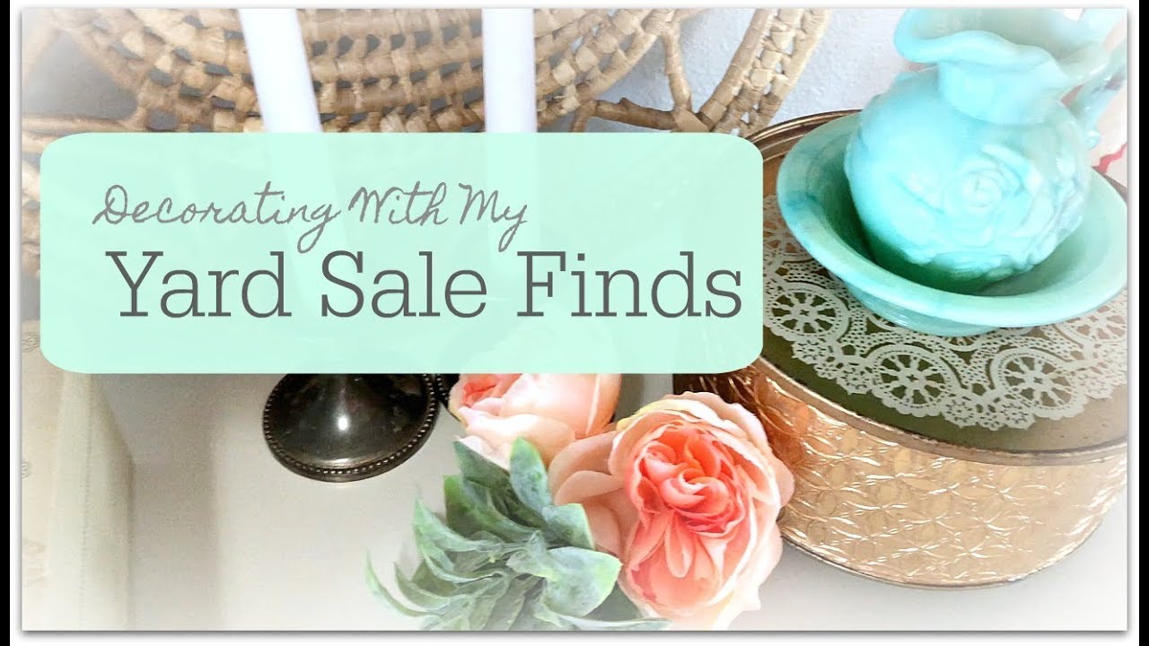 How I Used My Vintage Yard Sale Finds YouTube
