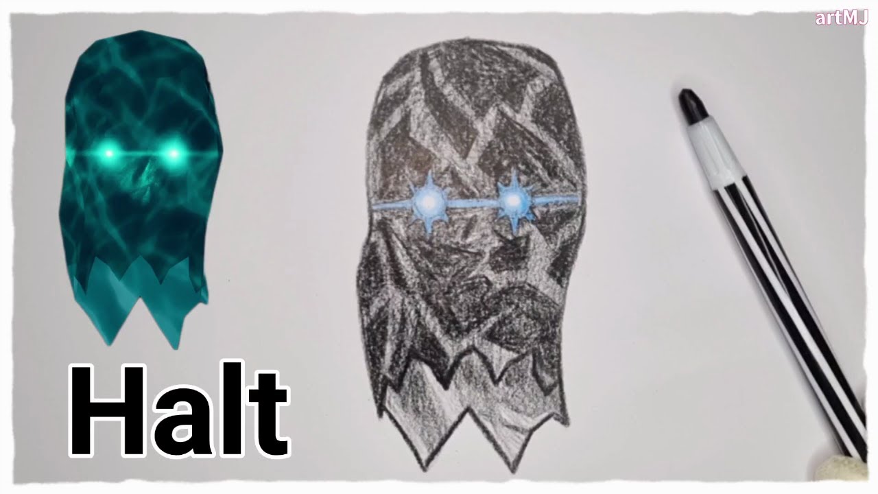 도어즈 홀트 그리기 How to draw Halt (Doors) YouTube