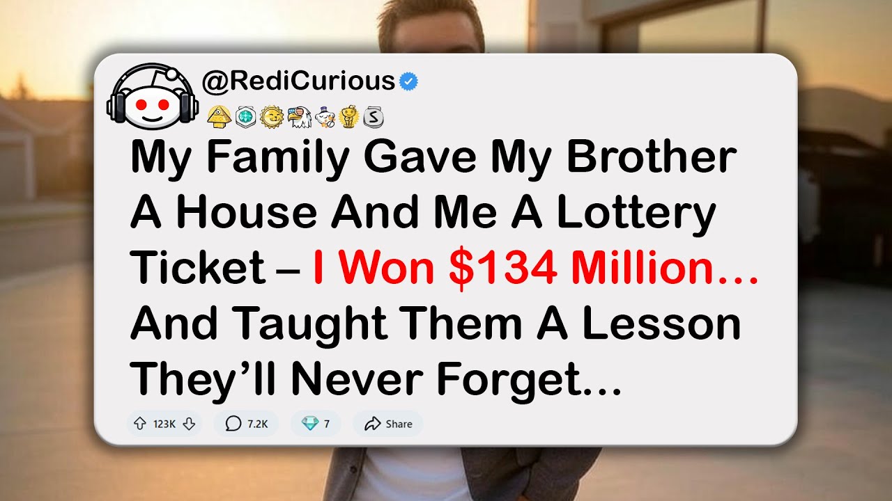 My Family Gave My Brother a House and Me a Lottery Ticket – I Won $134 Million… and Taught Them…