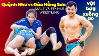 🤼‍♂️ Bay Xuống Ao Hotgirl Quỳnh Như Vật Đào Hồng Sơn #Vatcotruyen2024 #Vatnamnu2024 #Womenswrestling