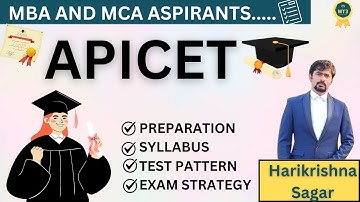 AP-ICET Exam Syllabus & Test Pattern | By Harikrishna Sagar | My3Academy |