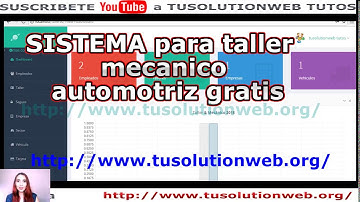 sistema php y mysql gratis - software para taller mecanico automotriz gratis
