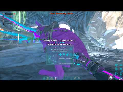 ARK  Running tek cave with roooossss