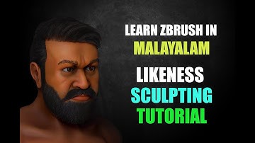 Likeness Sculpting Tutorial | Mohanlal | Part 13: Adding Hairs using Fibermesh