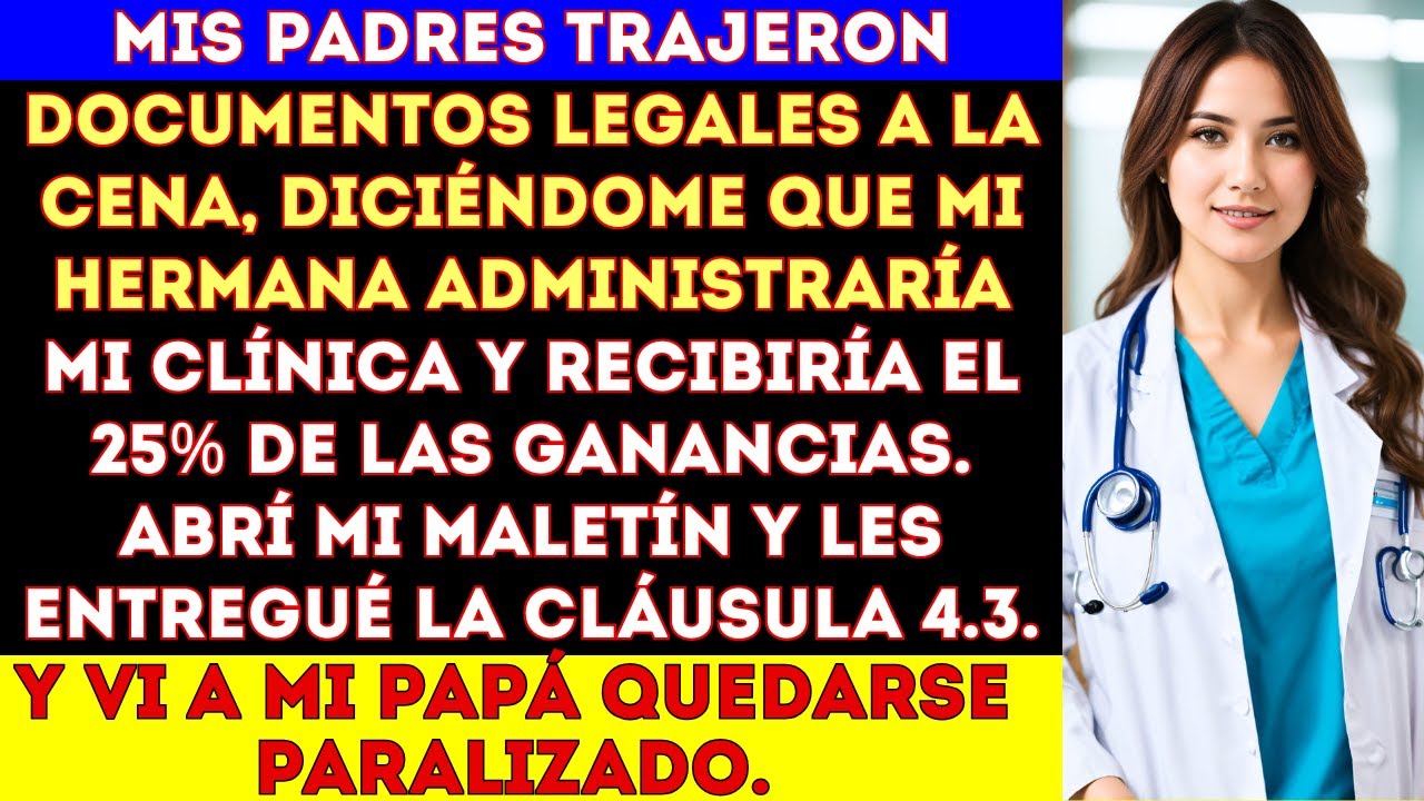 Construí mi clínica desde cero — ahora mi familia quiere entrar, sin haber pagado ni un solo 