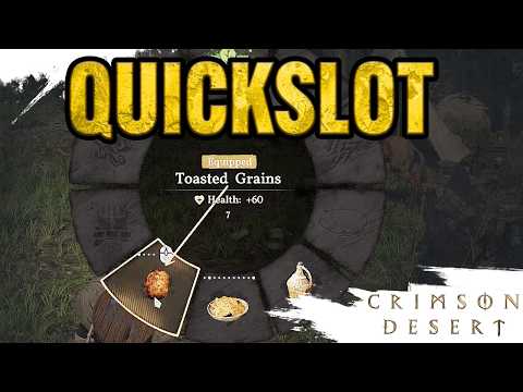 How to use QUICKSLOTS in Crimson Desert to Assign Consumables Controller Keyboard/Mouse