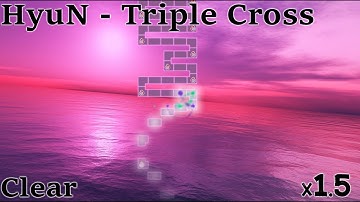 ADOFAI Custom TH | HyuN - Triple Cross x1.5 By 헤르니