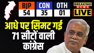 ? CG Election Result 2023: छत्तीसगढ़ में आधे पर ही सिमट गई 71 सीटों वाली कांग्रेस। जानिए कैसे..