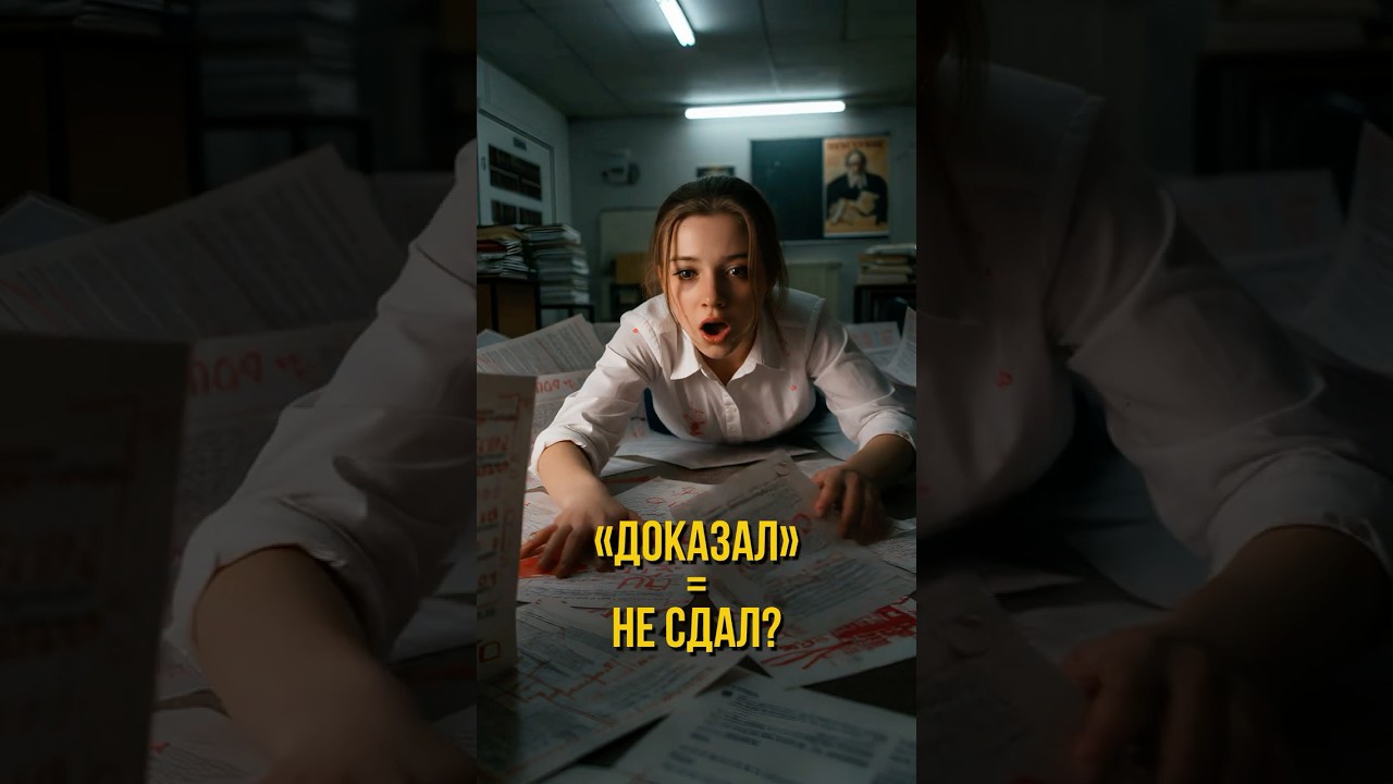 Почему “доказал” = не сдал? Разнос от эксперта ЕГЭ 