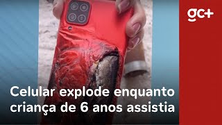 Celular explode enquanto criança de 6 anos assistia a vídeo em Quiterianópolis